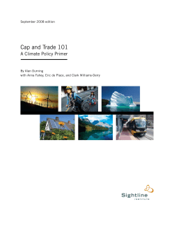 Cap and Trade 101 - Citizens` Climate Lobby