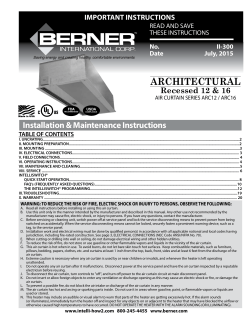 Installation Instructions