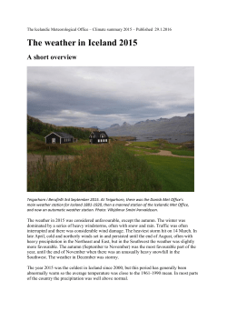 This article, The weather in Iceland 2015, can be read here in Pdf