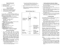 YSI TruLine Ammonium ISE User Manual