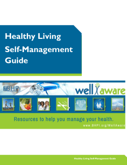 Healthy Living Self-Management Guide