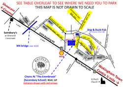 this map is not drawn to scale see table overleaf