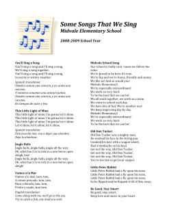 Some Songs That We Sing - Midvale Elementary School