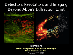 Detection, Resolution, and Imaging Beyond Abbe`s Diffraction Limit