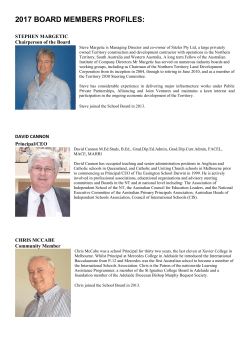 2017 Board Members and Profiles
