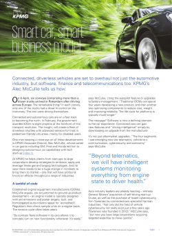 Smart car, smart business model