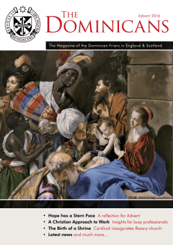 Advent 2016 - Order of preachers