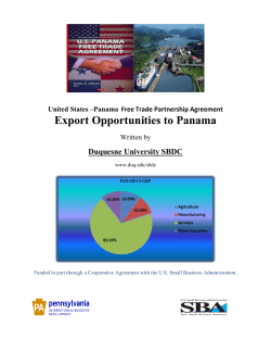 Export Opportunities to Panama