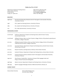 Curriculum Vitae - ASU People Search