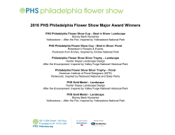 2016 PHS Philadelphia Flower Show Major