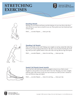 Stretching Exercises - Austin Regional Clinic