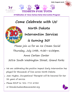 Tidbits for Tots &ndash; Early Intervention Newsletter