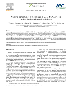 Catalytic performance of hierarchical H-ZSM-5/MCM