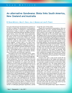 An alternative Gondwana: Biota links South America, New Zealand