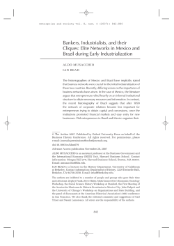 Bankers, Industrialists, and their Cliques: Elite Networks in Mexico