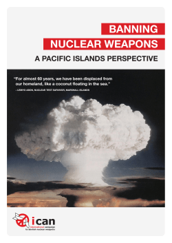Banning nuclear weapons - a Pacific islands perspective