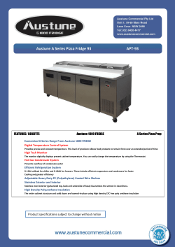Austune A Series Pizza Fridge 93 APT-93