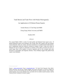 Trade Barriers and Trade Flows with Product