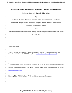 Essential Role for STIM1/Orai1-Mediated Calcium Influx - AJP-Cell