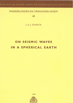 on seismic waves in a spherical earth