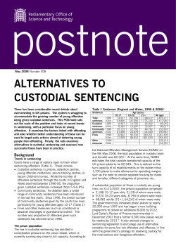alternatives to custodial sentencing