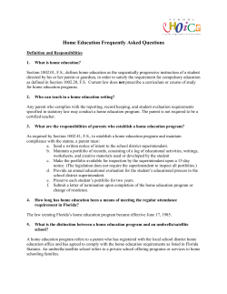 Frequently Asked Questions and Answers