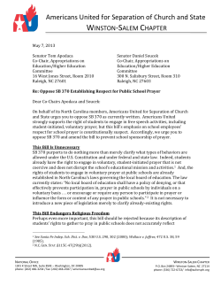 In a letter to the Senate Appropriations on Education Committee