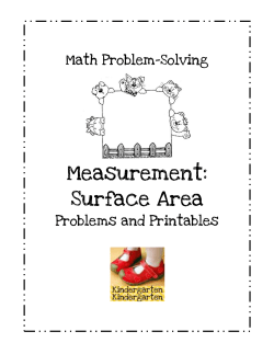 Measurement: Surface Area