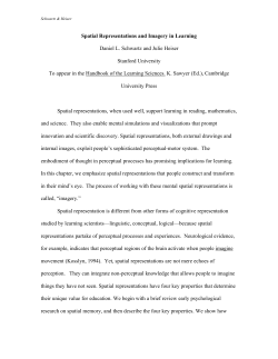 Spatial representations in imagery and learning
