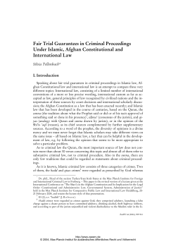 Fair Trial Guarantees in Criminal Proceedings Under