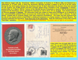 (Hitler`s annexation of Austria) on 13 March 1938, and