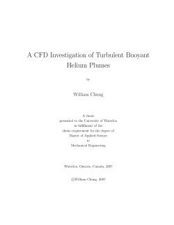 A CFD Investigation of Turbulent Buoyant Helium Plumes
