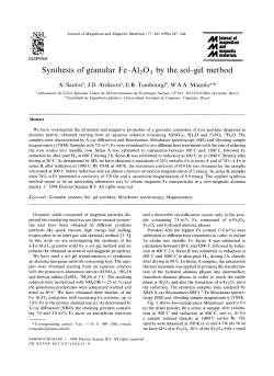 Synthesis of granular Fe-A1203 by the sol-gel method