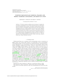 COMPLEX EQUIANGULAR PARSEVAL FRAMES AND SEIDEL