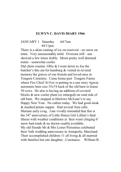 The Diary of Elwyn Davis 1966-1969