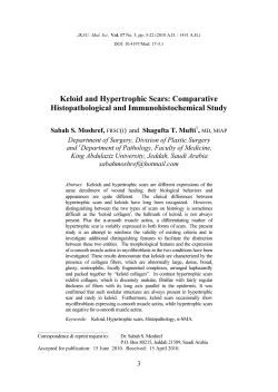Keloid and Hypertrophic Scars: Comparative Histopathological and