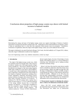 Conclusions about properties of high-energy cosmic