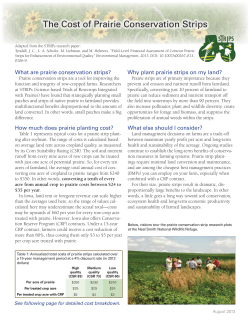 The Cost of Prairie Conservation Strips