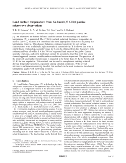 Land surface temperature from Ka band (37 GHz) passive