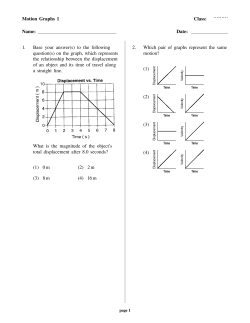 Motion Graphs 1