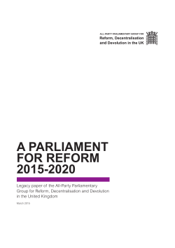 a parliament for reform 2015-2020