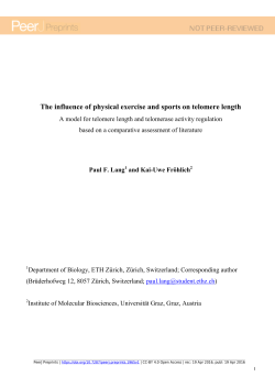 The influence of physical exercise and sports on telomere