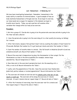 Homeostasis: A Balancing Act