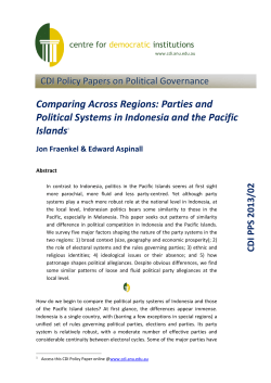 Comparing Across Regions: Parties and Political Systems in