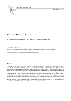 The African Mission in Burundi