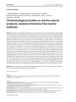 Chemoecological studies on marine natural products