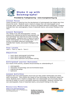 Shake it up with Seismographs!