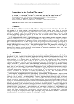 Competition for the Confocal Microscope?