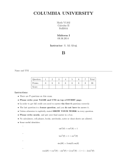 MTI-B - Columbia Math
