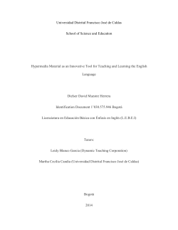 Universidad Distrital Francisco Jos&eacute; de Caldas School of Science